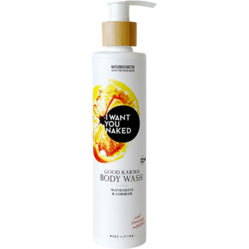 I want you naked GOOD KARMA Body Wash avec mandarine & laurier