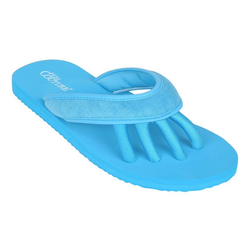 Pedi Couture Pédicure Sandale SPA Terry Turquoise