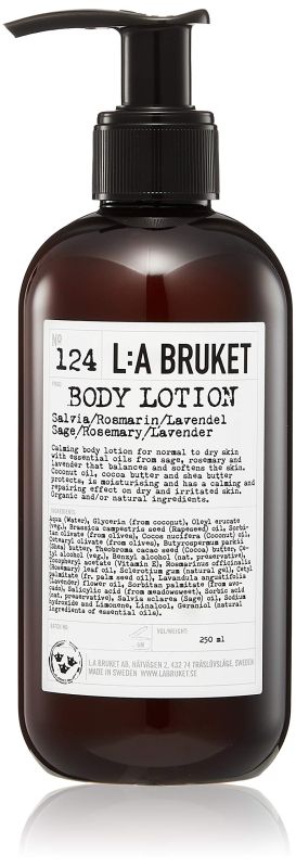 L:A BRUKET No. 124 NEW Body Lotion Sage/Rosemary/Lavender