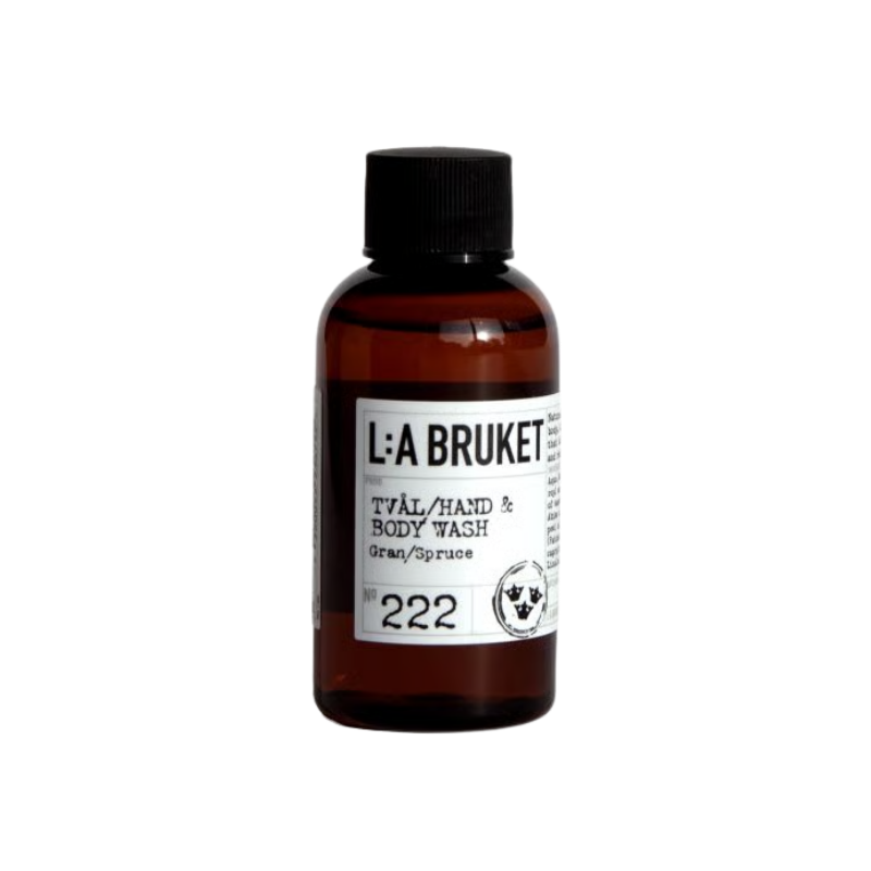L:A BRUKET No. 222 Hand & Body Wash Sapin taille voyage