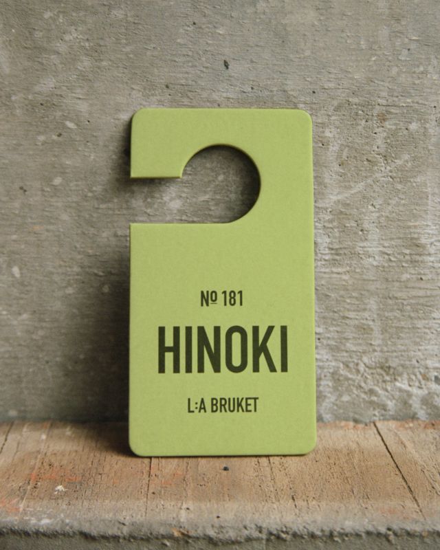 L:A BRUKET No. 181 Fragrance Tag Hinoki pendentif parfumé