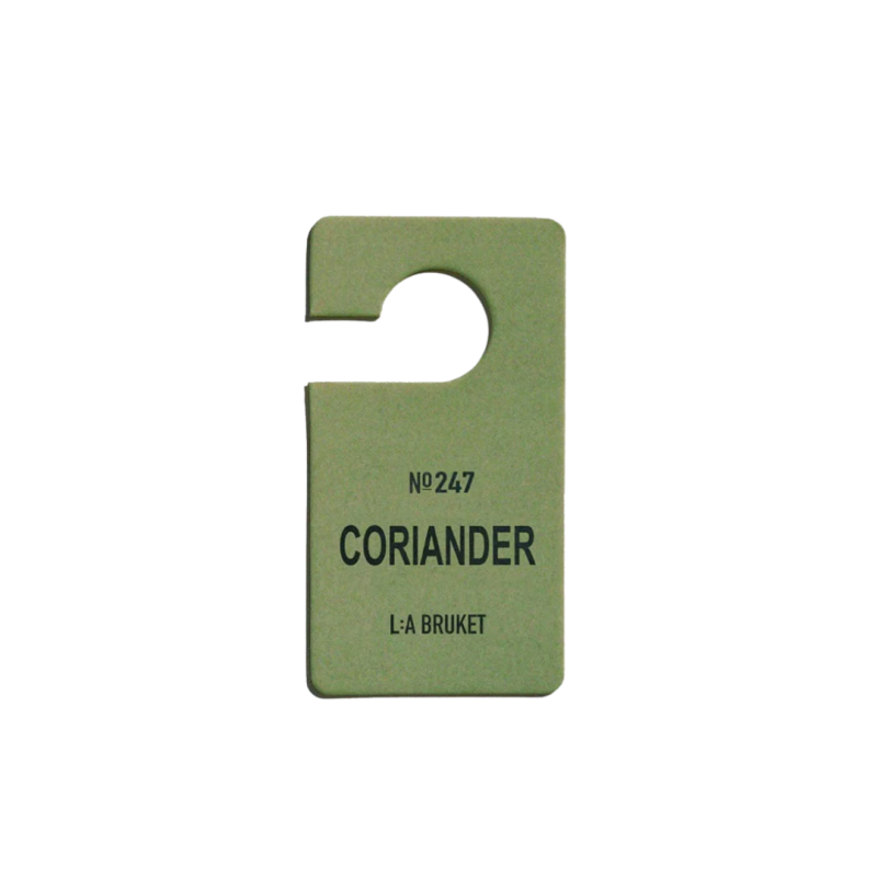 L:A BRUKET No. 247 Fragrance Tag Coriander Pendentif parfumé