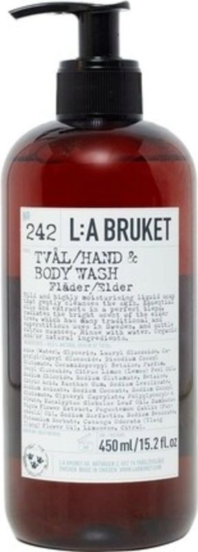 L:A BRUKET No. 242 Hand & Body Wash Elder 450ml savon liquide