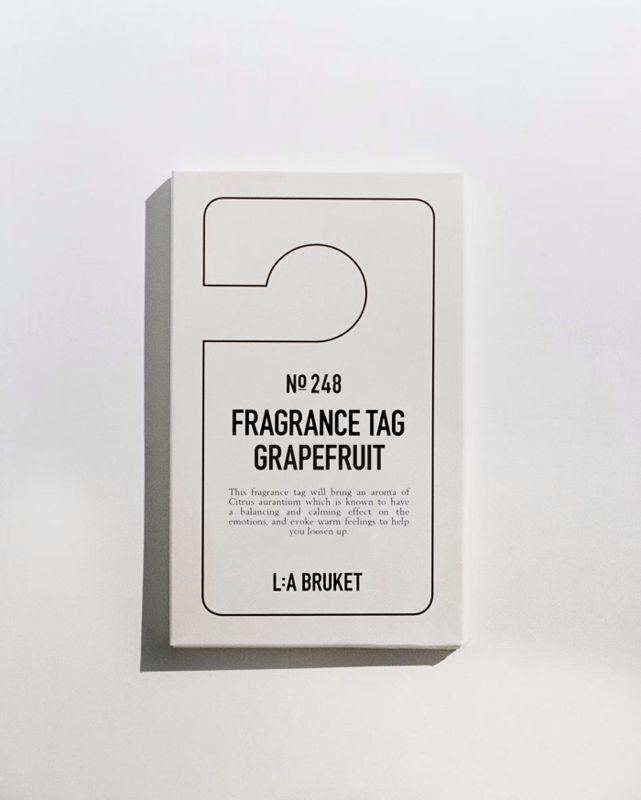 L:A BRUKET No. 248 Fragrance Tag Grapefruit pendentif parfumé