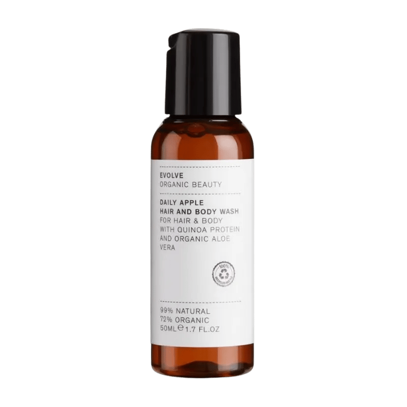 EVOLVE Organic Beauty format voyage Daily Apple Hair and Body Wash