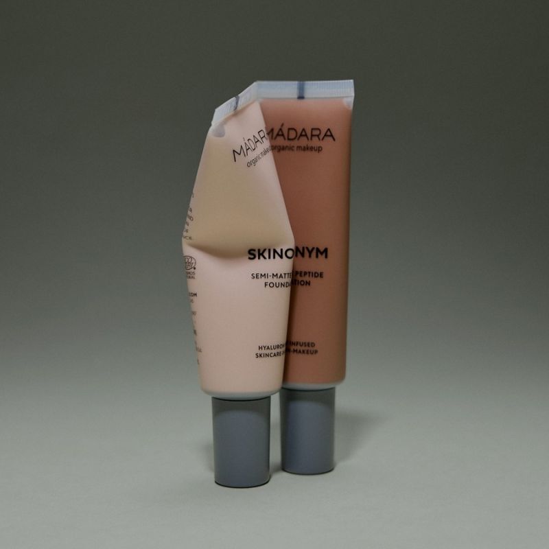 MADARA Organic Skincare SKINONYM Semi-Matte Peptide Foundation, #65 WARM TAN