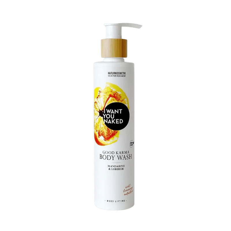 I want you naked GOOD KARMA Body Wash avec mandarine & laurier