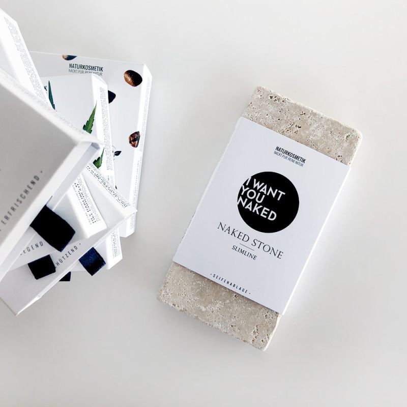 I want you naked SOAP & STONE Naked Stone avec savon douche BUT FIRST COFFEE