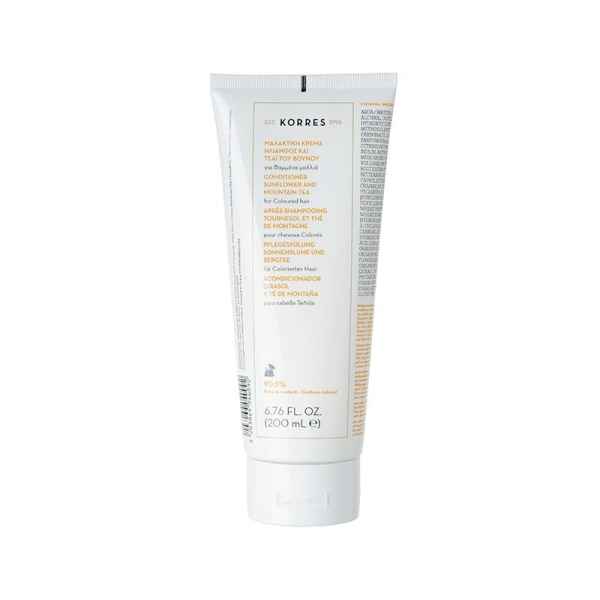 Korres après-shampoing Sunflower & Mountain Tea pour cheveux colorés