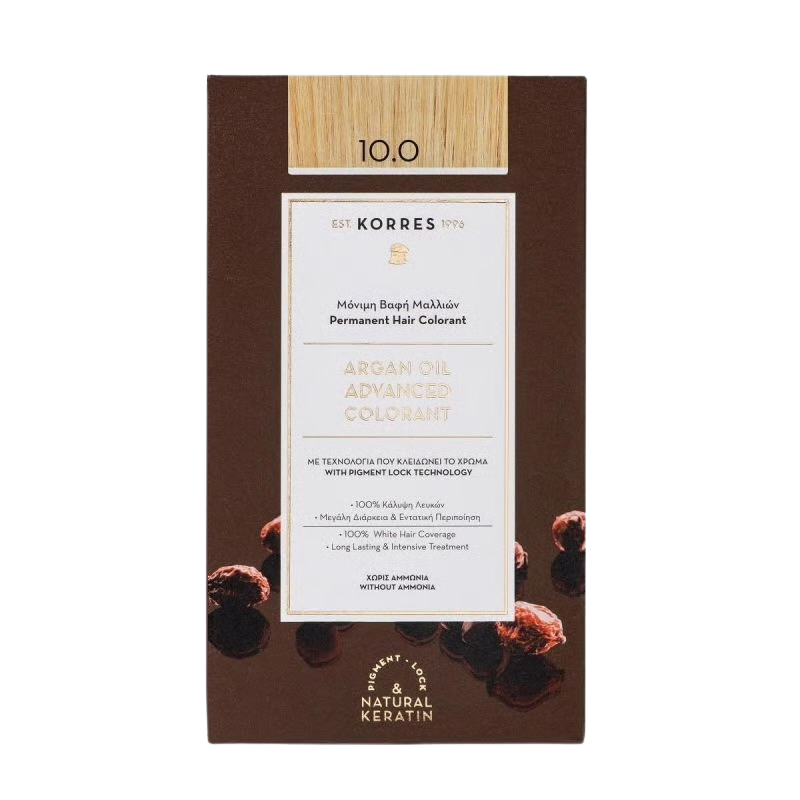 Korres ARGAN OIL Hair Colorant 10.0 blond platine