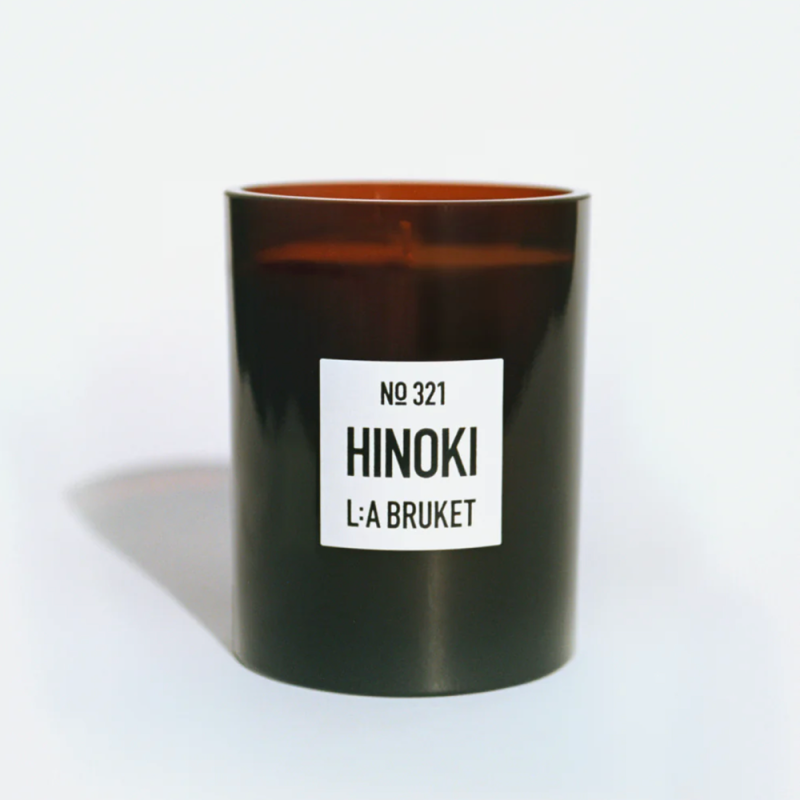L:A BRUKET No. 255 Scented Candle Hinoki 50g bougie parfumée