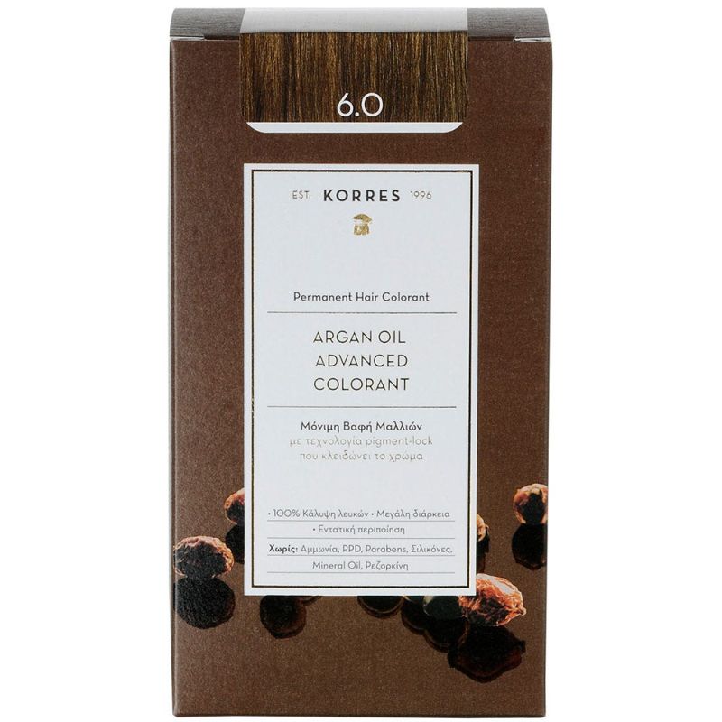 Korres ARGAN OIL Hair Colorant 6.4 blond foncé cuivré