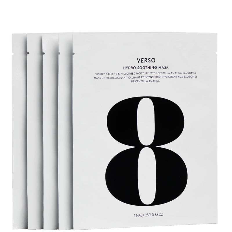 VERSO SKINCARE Hydro Soothing Mask 5 pièces.