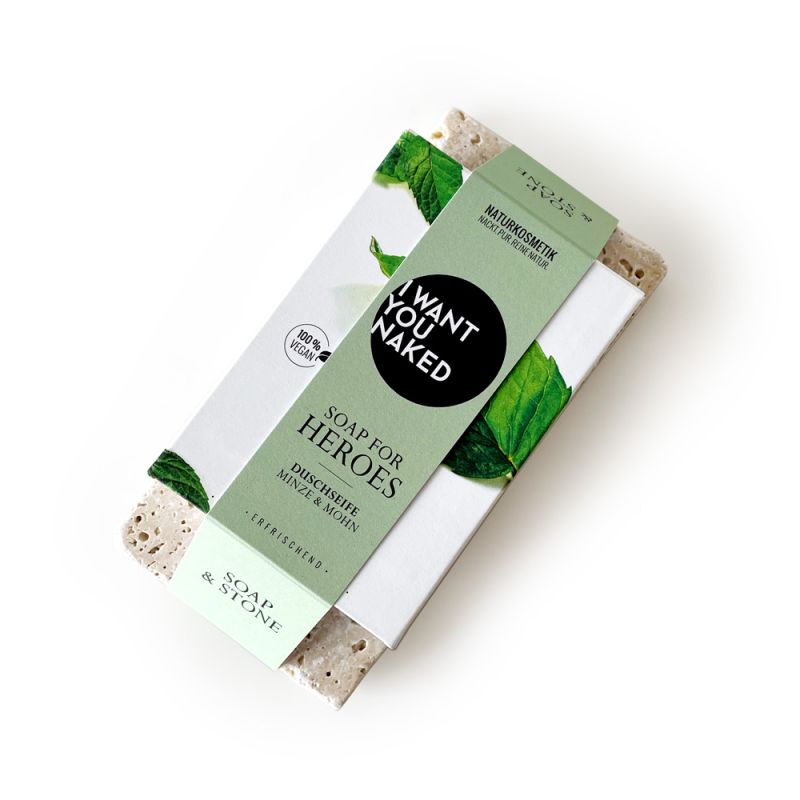 I want you naked SOAP & STONE Naked Stone avec gel douche SOAP FOR HEROES