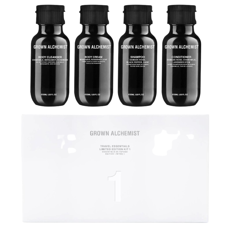Grown Alchemist Travel Essentials Kit ensemble de voyage