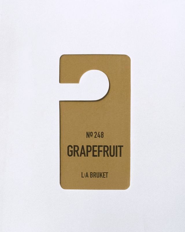 L:A BRUKET No. 248 Fragrance Tag Grapefruit pendentif parfumé