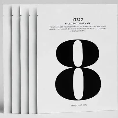 VERSO SKINCARE Hydro Soothing Mask 5 pièces.