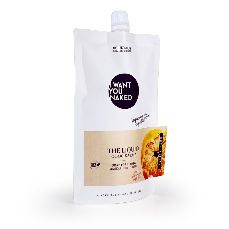 I want you naked THE LIQUID Good Karma avec mandarine & laurier Refill 1000ml