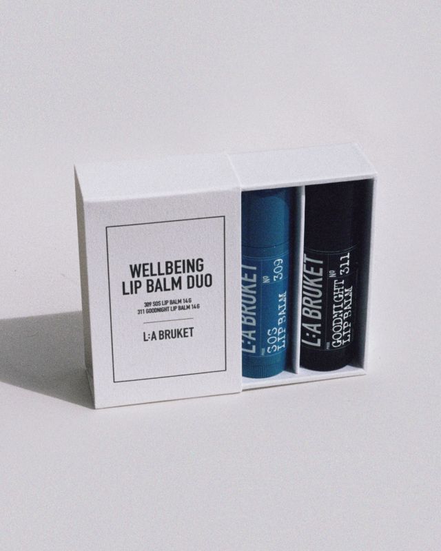 L:A BRUKET Wellbeing Lip Balm Duo baume pour les lèvres