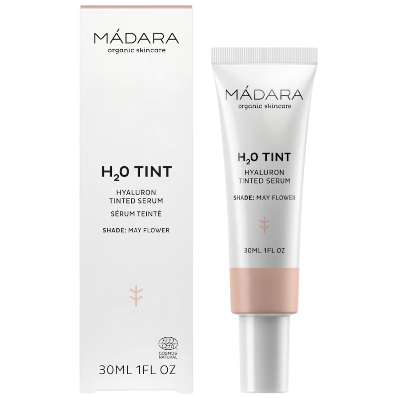 MADARA Organic Skincare H2O Tint Hyaluron Tinted Serum, #1 MAY FLOWER
