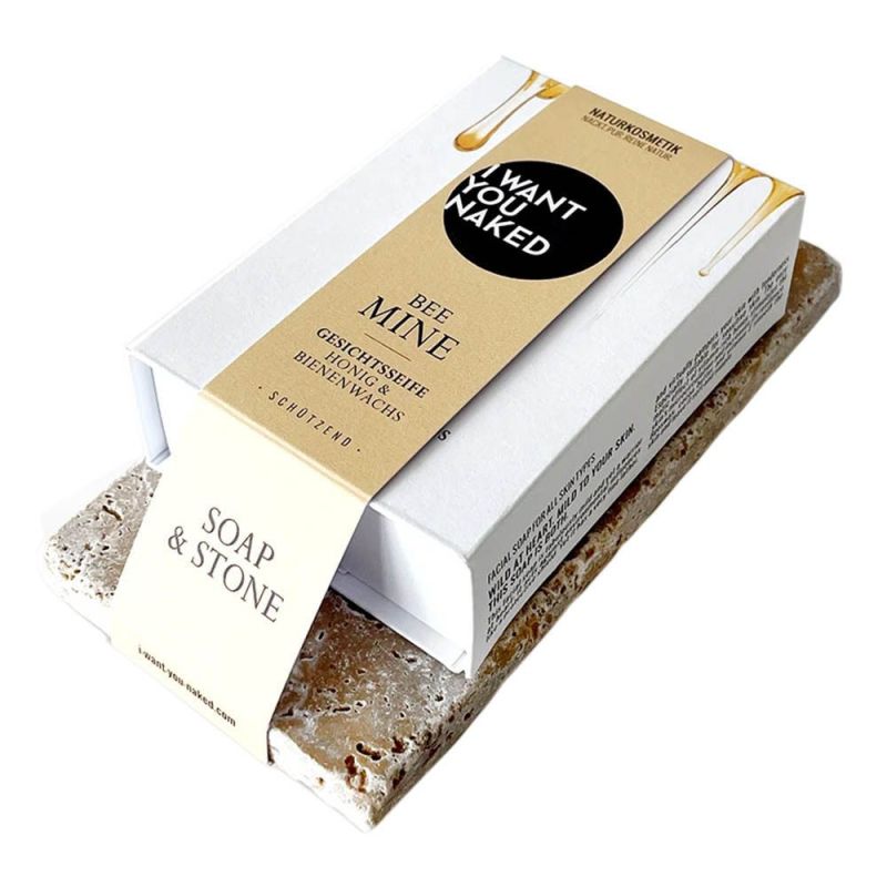 I want you naked SOAP & STONE Naked Stone avec savon pour le visage BEE MINE