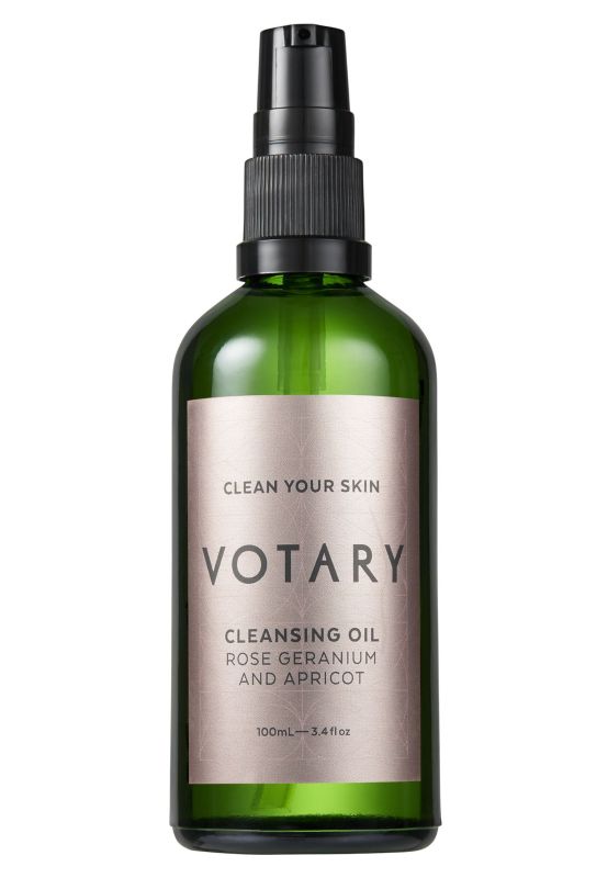 VOTARY Cleansing Oil Rose Geranium & Apricot huile nettoyante