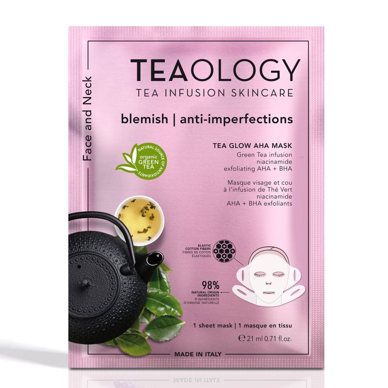 TEAOLOGY Tea Glow AHA Mask masque pour le visage