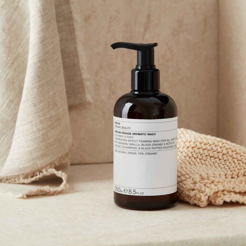 EVOLVE Organic Beauty African Orange Body Wash ACTION