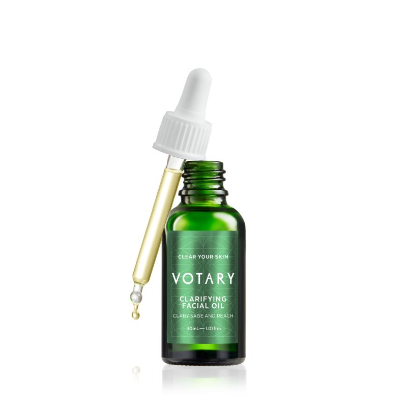 VOTARY Clarifying Facial Oil- Clary Sage & Peach*
