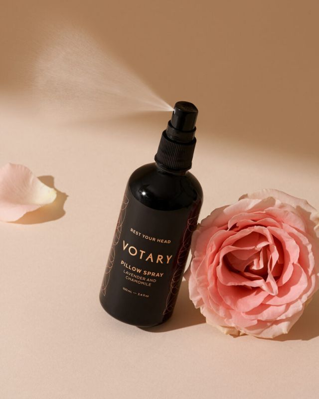 VOTARY Pillow Spray - Vaporisateur d’oreiller parfum lavande & camomille