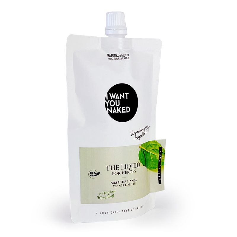 I want you naked THE LIQUID For Heroes avec citron vert & menthe 1000ml Refill