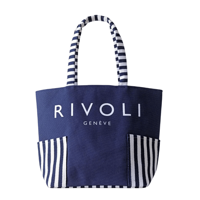 RIVOLI sac de plage bleu-blanc sac de plage
