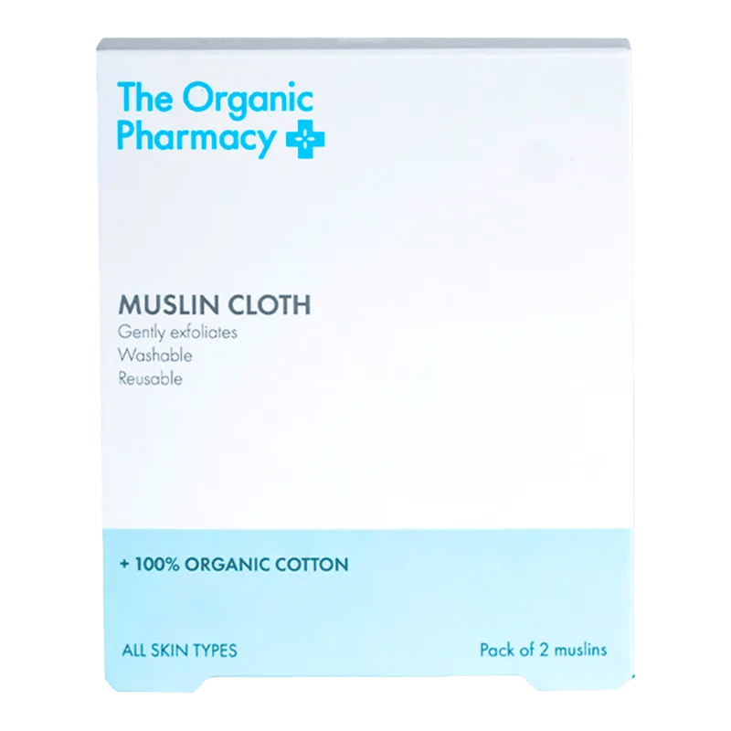 Organic Pharmacy Organic Muslin Cloth lot de 2 lingettes de nettoyage