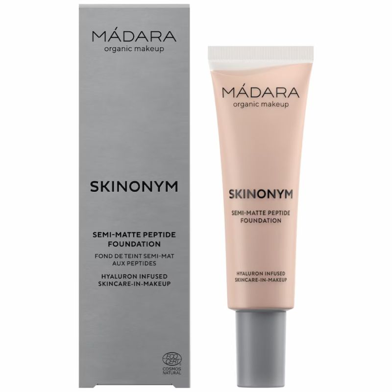 MADARA Organic Skincare SKINONYM Semi-Matte Peptide Foundation, #30 ROSE IVORY