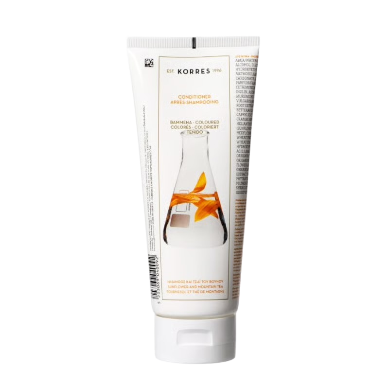 Korres après-shampoing Sunflower & Mountain Tea pour cheveux colorés