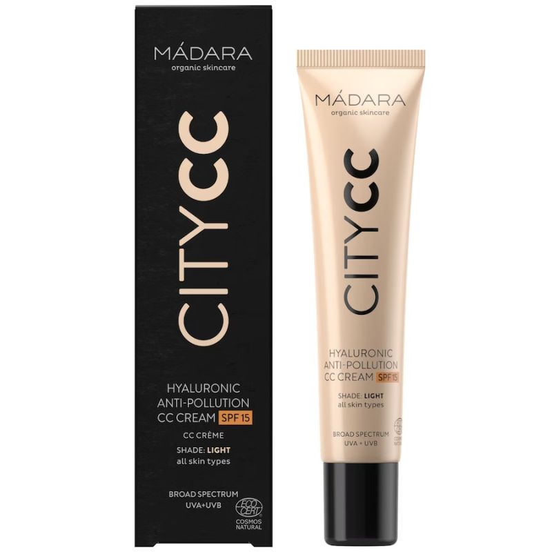 MADARA Organic Skincare CITY CC Hyaluronic Anti-pollution CC cream SPF15 - LIGHT