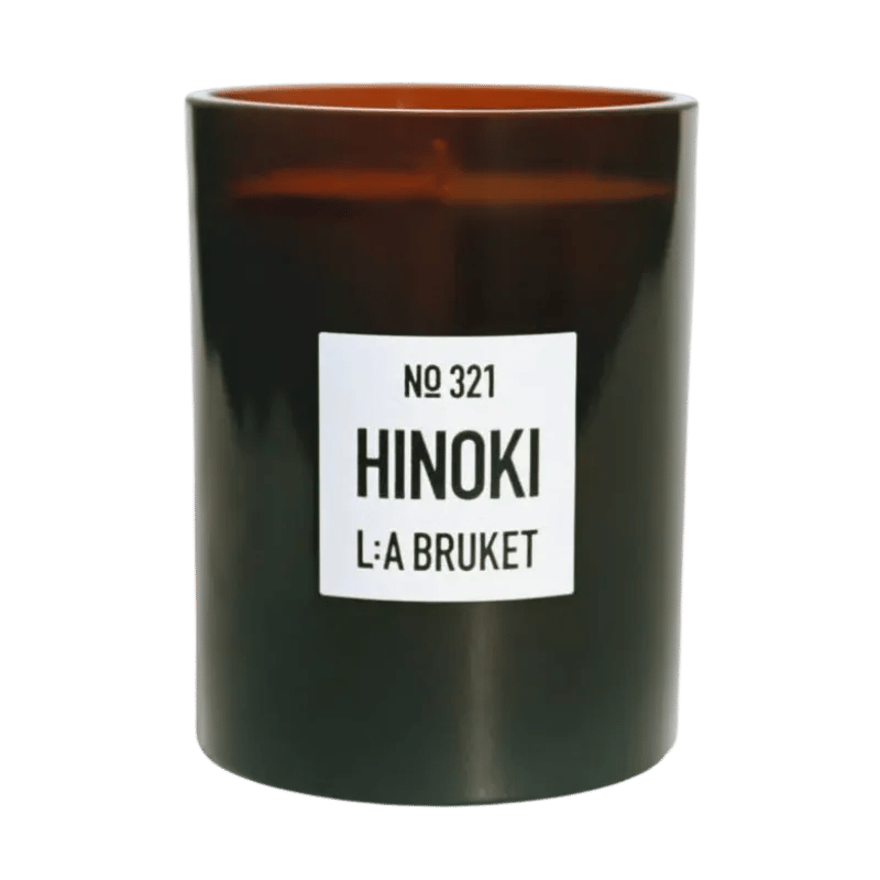 L:A BRUKET No. 321 Scented Candle Hinoki 260g bougie parfumée