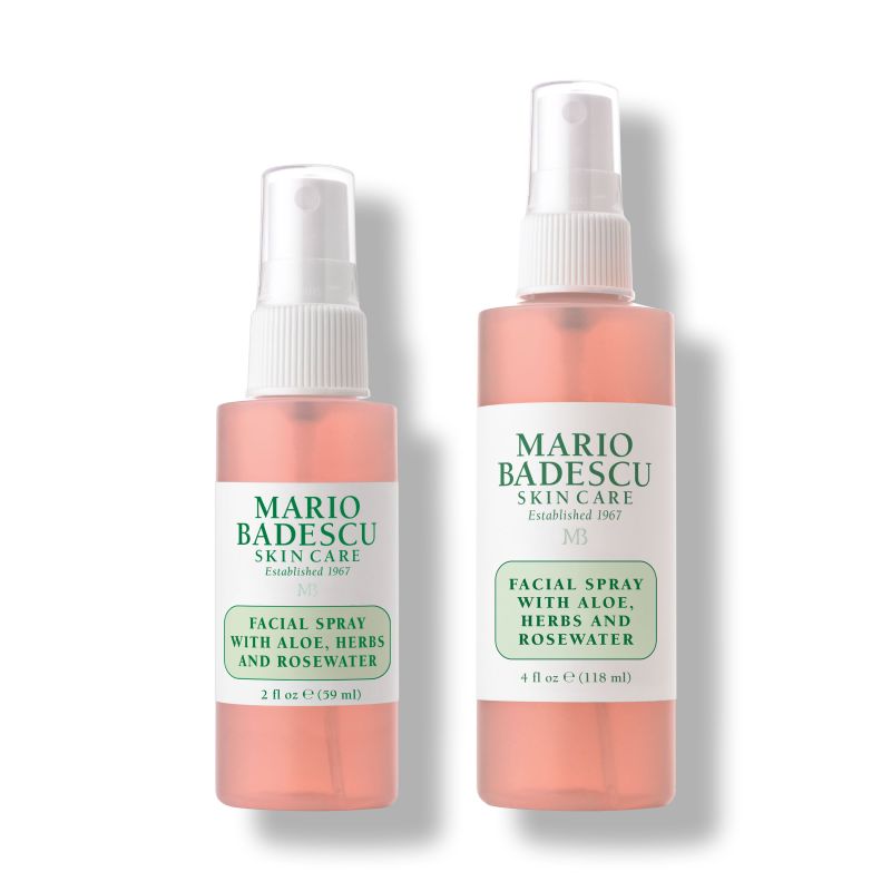 Mario Badescu Skincare Facial Spray avec Aloe, Herbs & Rosewater Travel Size