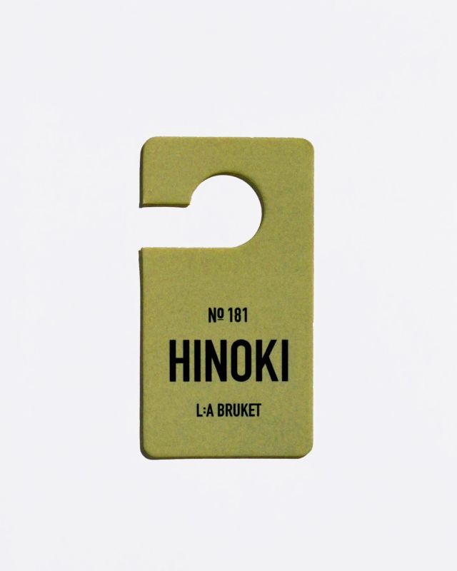 L:A BRUKET No. 181 Fragrance Tag Hinoki pendentif parfumé