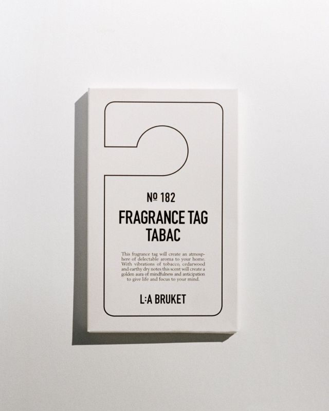 L:A BRUKET No. 182 Fragrance Tag Tabac pendentif parfumé
