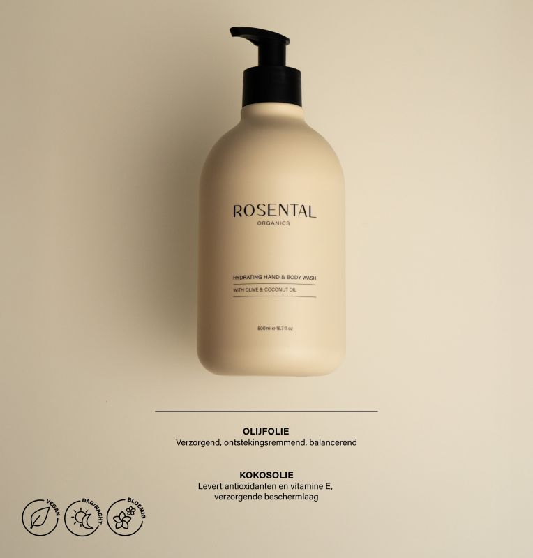 Rosental Hand & Body Wash - Olive + Coconut Oil gel douche
