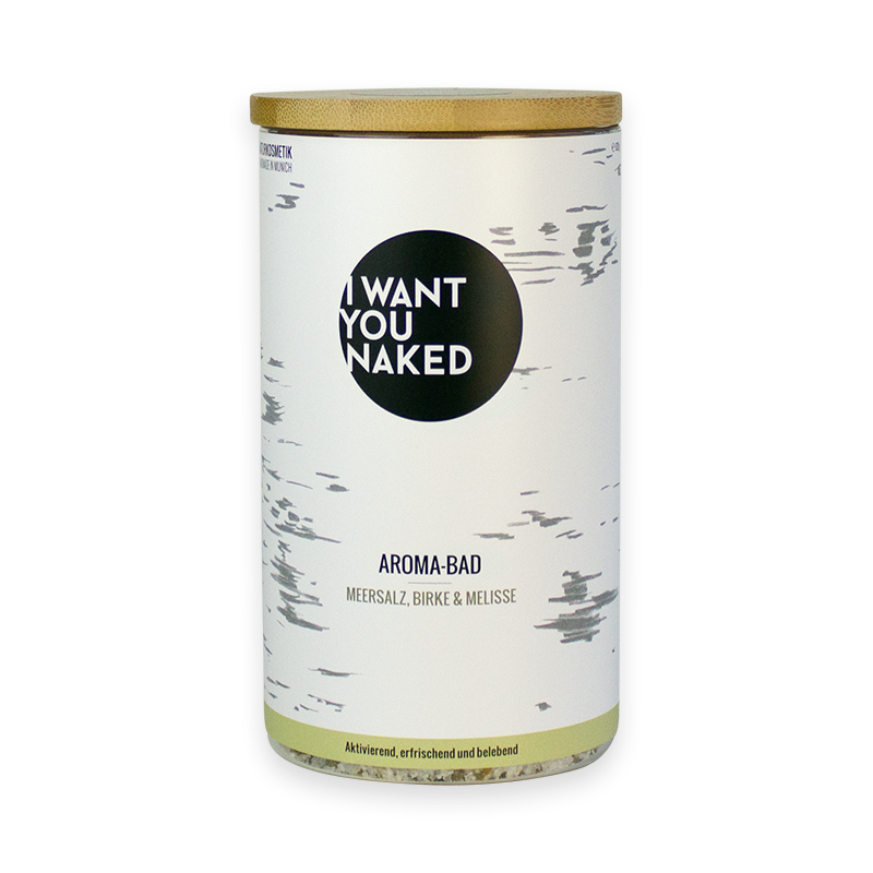 I want you naked RECHARGE BABY Bain aromatique au sel de mer, bouleau et mélisse