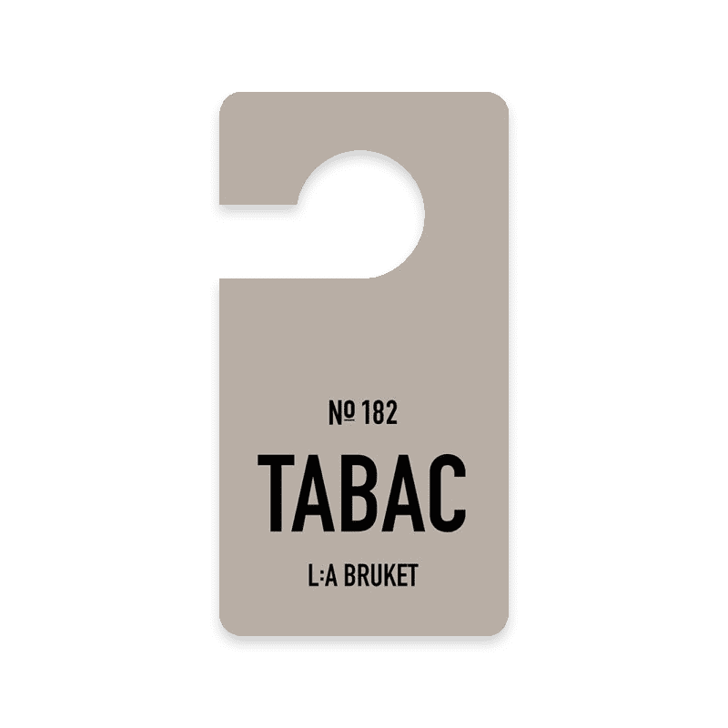 L:A BRUKET No. 182 Fragrance Tag Tabac pendentif parfumé