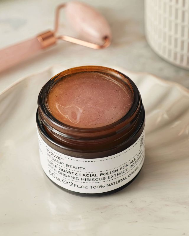 EVOLVE Organic Beauty Rose Quarz Facial Polish