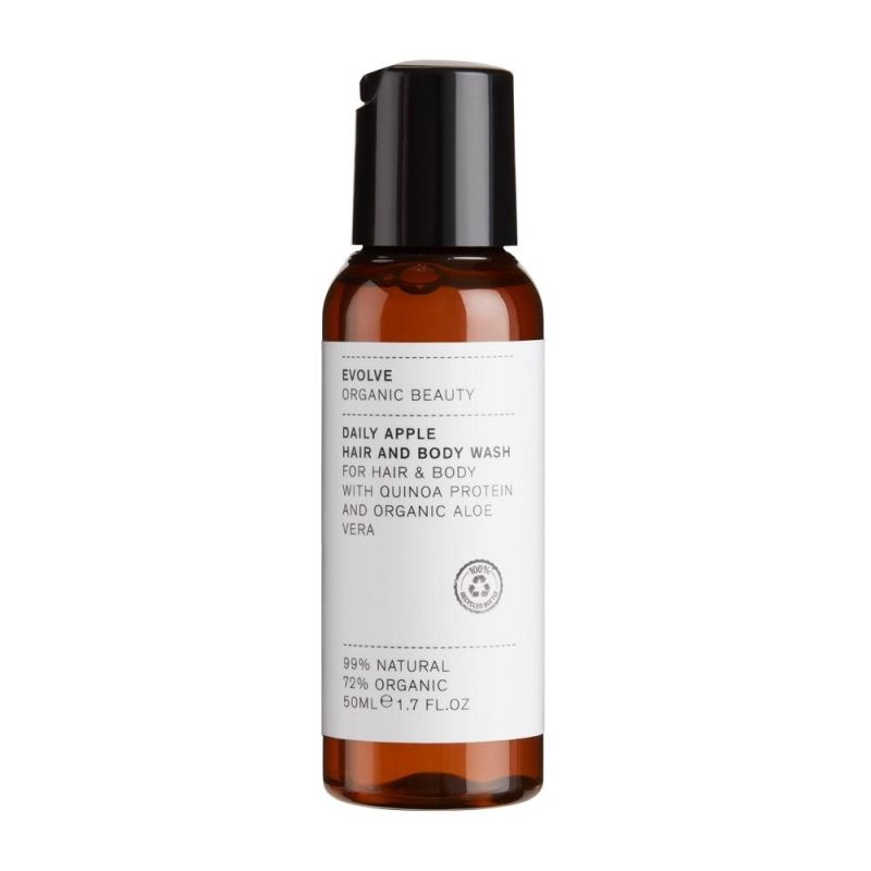 EVOLVE Organic Beauty format voyage Daily Apple Hair and Body Wash