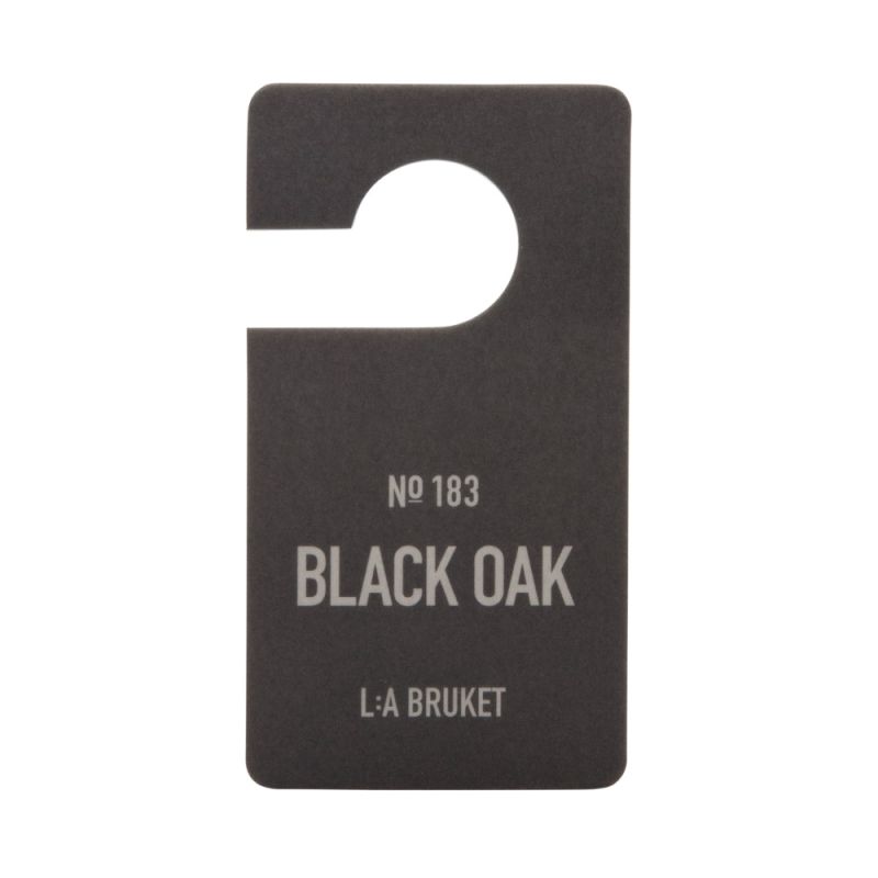 L:A BRUKET No. 183 Fragrance Tag Black Oak pendent parfumé