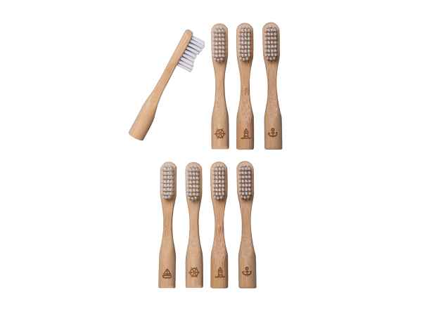 greenanker 8 têtes de rechange pour brosse à dents en bambou
