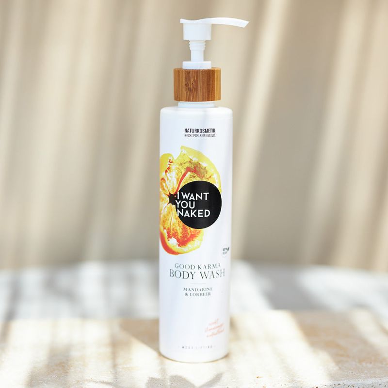 I want you naked GOOD KARMA Body Wash avec mandarine & laurier