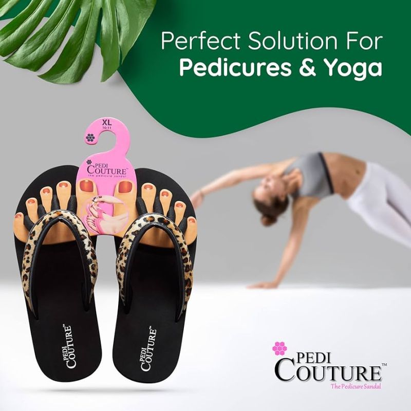 Pedi Couture Sandale Peau de Léopard sauvage